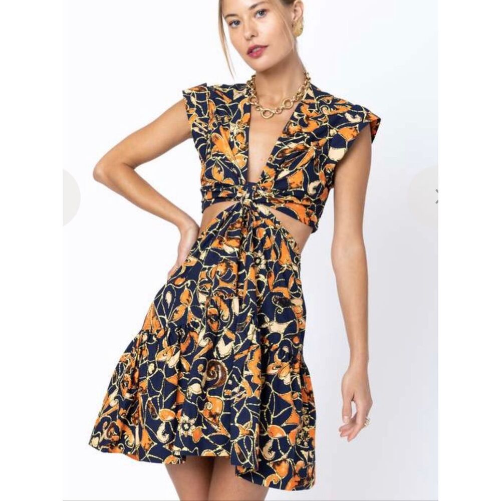 A.L.C. Lexi Dress North Sea Multi Size 10